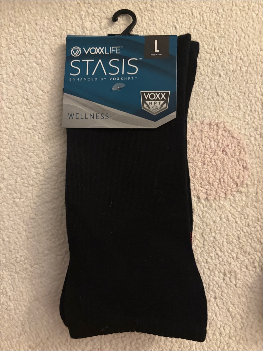 VoxxLife Stasis Black Socks - Wellness Support